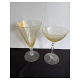 Yellow stemware