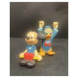 Vintage Mickey Mouse and Donald Duck rubber