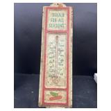 DEKALB advertising the thermometer