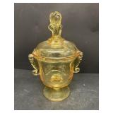 Seahorse handle candy jar