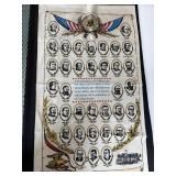 Presidential oath wall hanging