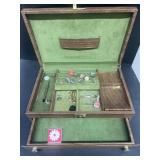 Jewelry box with cufflinks