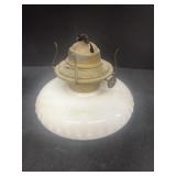 Milk, glass oil lamp