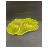USA pottery divided dish