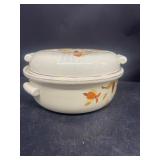 Hall autumn leaf covered casserole