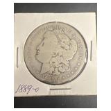 1889 O Morgan Silver Dollar