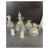 Cruets salt and pepper shakers