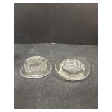 Glass hat, coasters