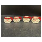 1959 miniature Santa Claus Christmas mugs