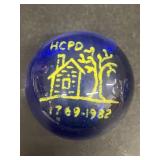 JB paperweight HCPD 1982