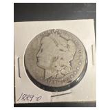 1889 O Morgan Silver Dollar