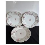 Haviland Drop Rose plates (3)