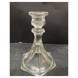Glass candles stick holder