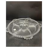 Candlewick relish dish
