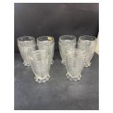 Candlewick beehive glasses