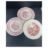 England decorated plates
