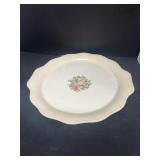 Rose pattern platter