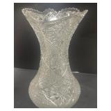 Exquisite cut glass vase