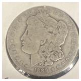 1889 O Morgan Silver Dollar