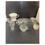 Cups glasses, miscellaneous glassware