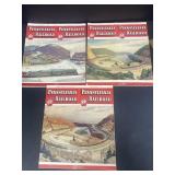 Pennsylvania Railroad 1950s train schedules maps