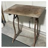 Early Table w/ Cast-iron base