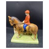 Occupied Japan horse racing planter