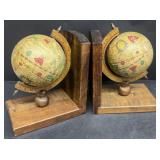 World globe book ends