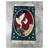 Santa Claus Christmas rug