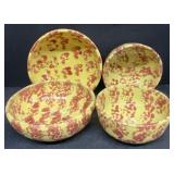 Bybee pottery, stackable bowls