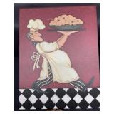 Canvas chef wall hanging