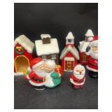 Vintage Christmas candles, Santa Claus w