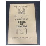 War department operator instructions for