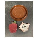 Bybee pottery, magnets, and dish