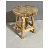 9 1/2 inch wooden stool for plant