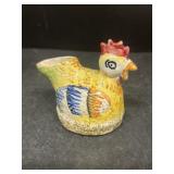 Chicken creamer, pottery Italy