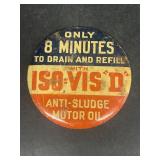 Vintage motor oil advertising badge