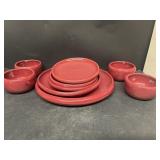 Bybee pottery bowls, plates