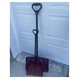 Plastic snow shovels