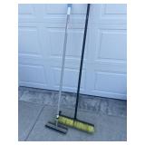 Broom and squeegee