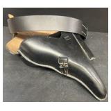 Leather gun holster