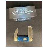 Roughrider blue bone pocket knife