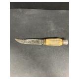 Bone handled hunting knife