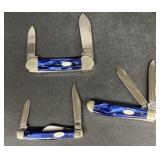 Case XX Pocket Knife set blue handle