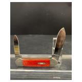 Case XX double bleed pocket knife, red handle