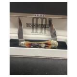 Rough Ryder brown stag bone pocket knife