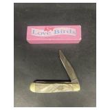 Love bird pocket knife