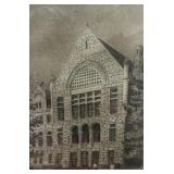 Jack Phelps, Richmond, Indiana signed AQUATINT