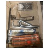 Jigsaw blades, screwdriver, Allen, wrenches, etc.