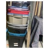 Stack of storage totes